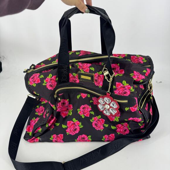 Betsey Johnson Floral Weekender Bag - Picture 1 of 4